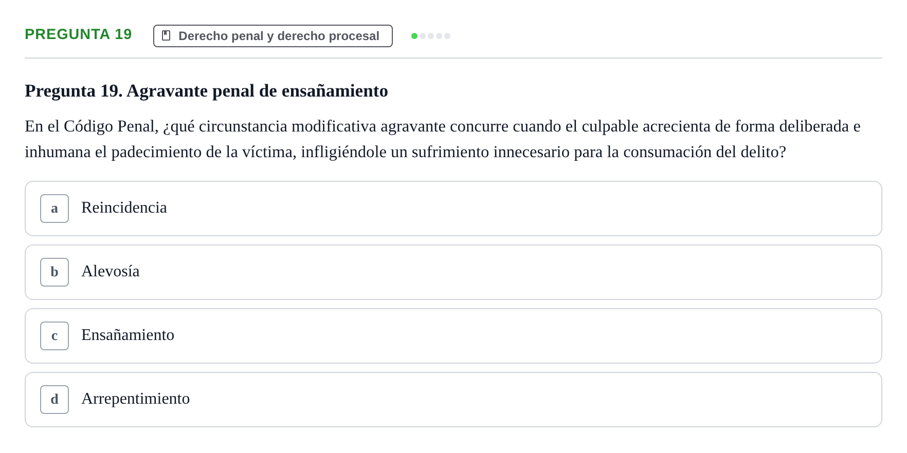Enunciado: Pregunta 19