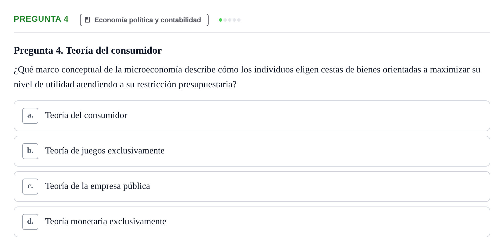 Enunciado: Pregunta 4