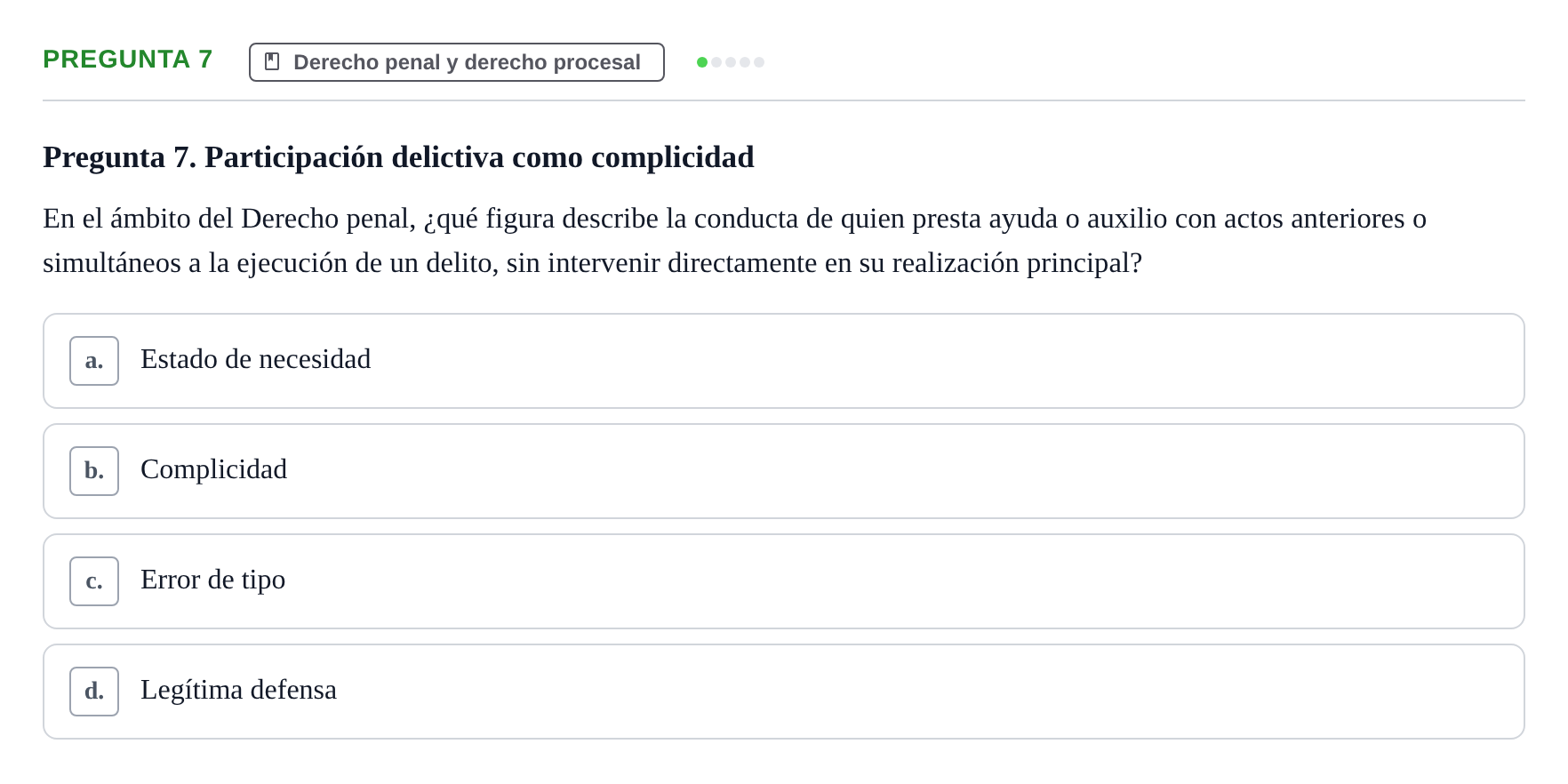 Enunciado: Pregunta 7