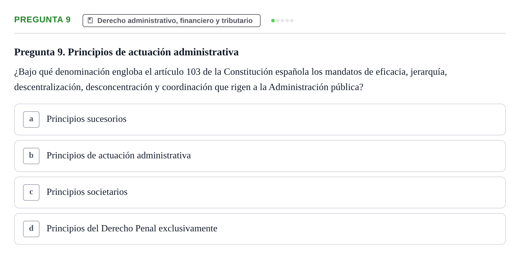 Enunciado: Pregunta 9