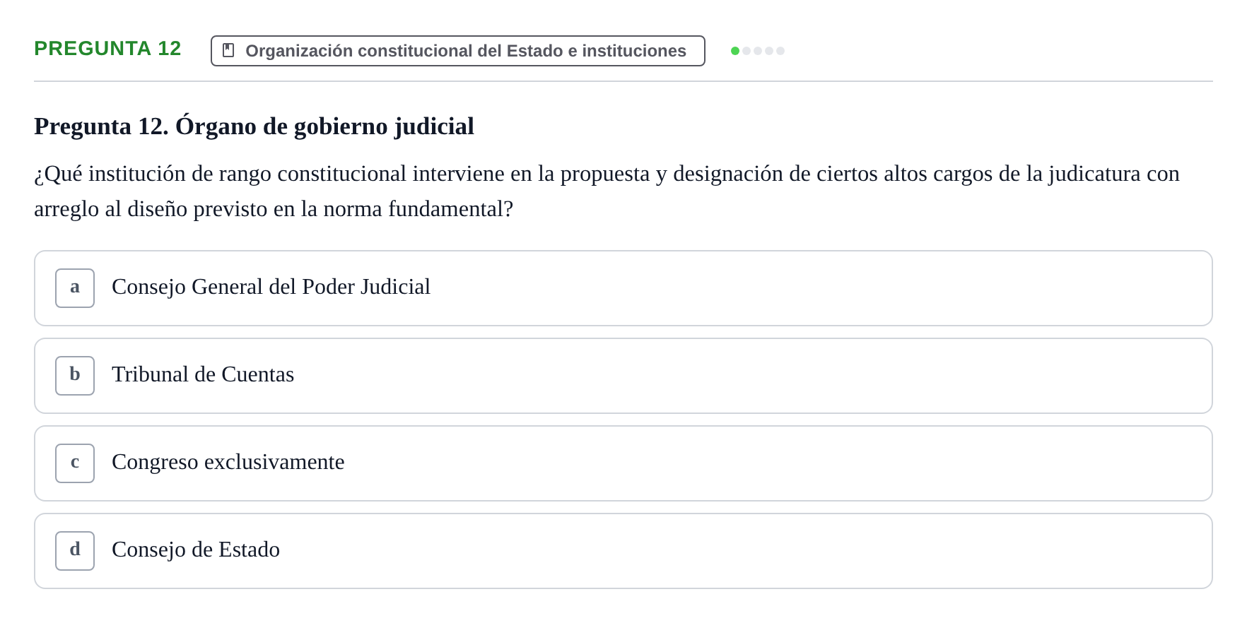 Enunciado: Pregunta 12