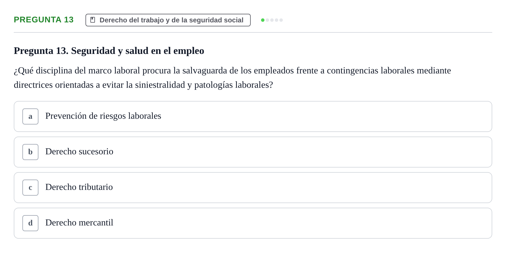 Enunciado: Pregunta 13