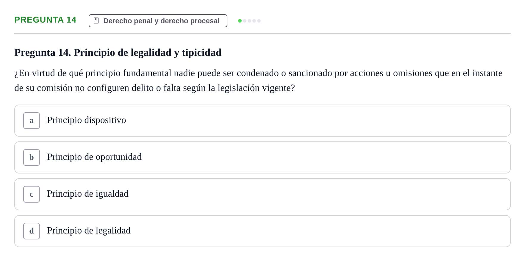 Enunciado: Pregunta 14