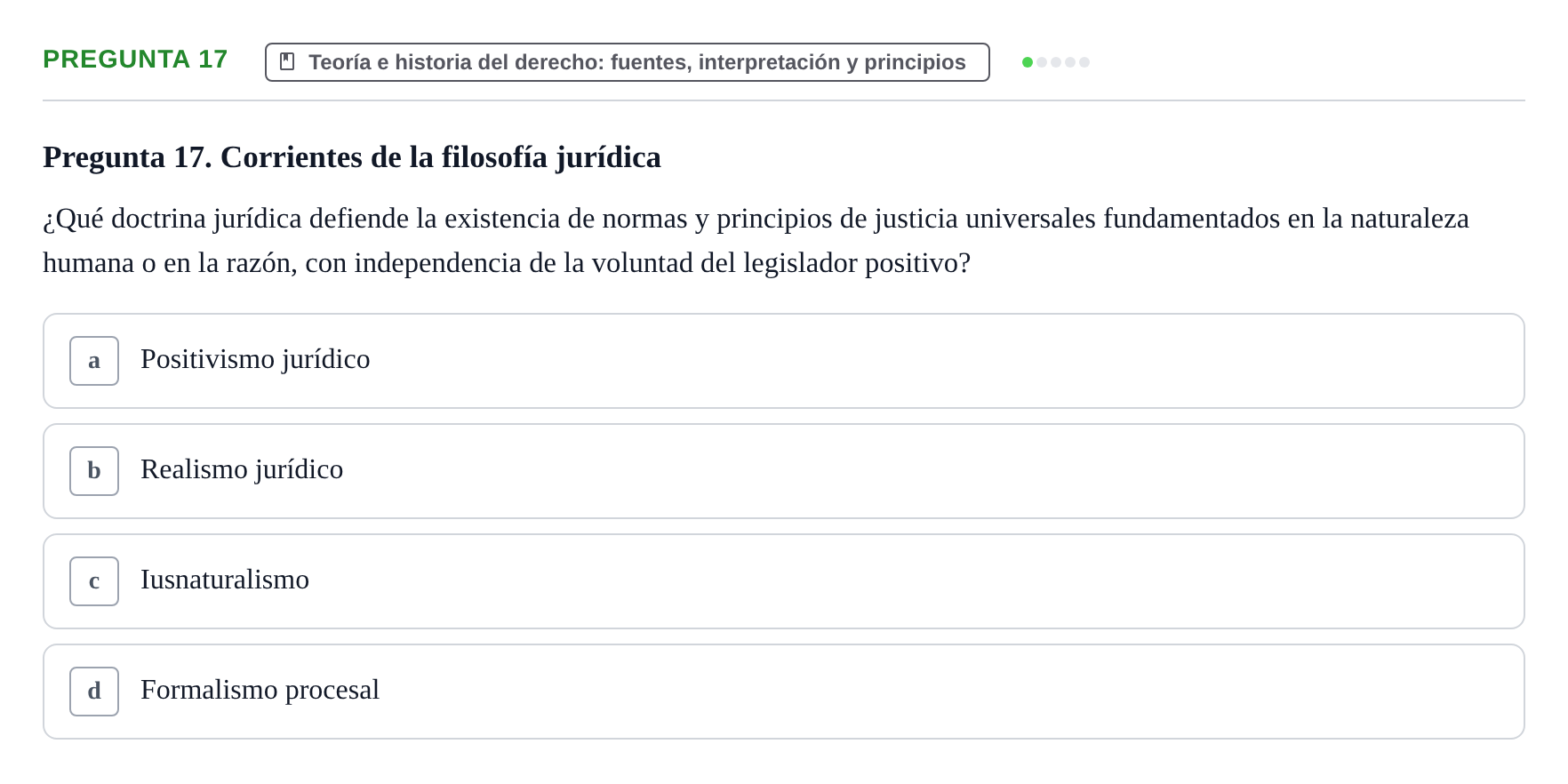 Enunciado: Pregunta 17