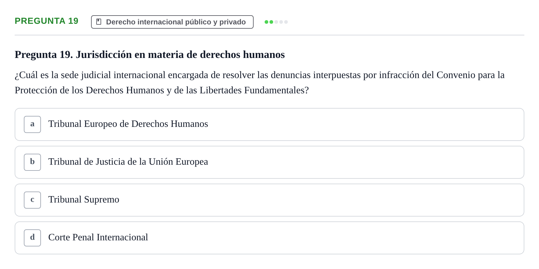 Enunciado: Pregunta 19