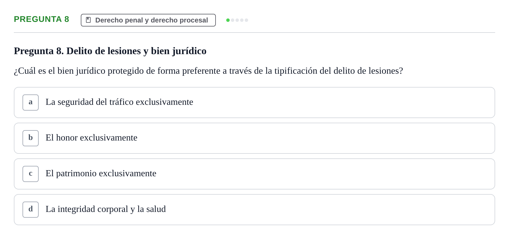 Enunciado: Pregunta 8