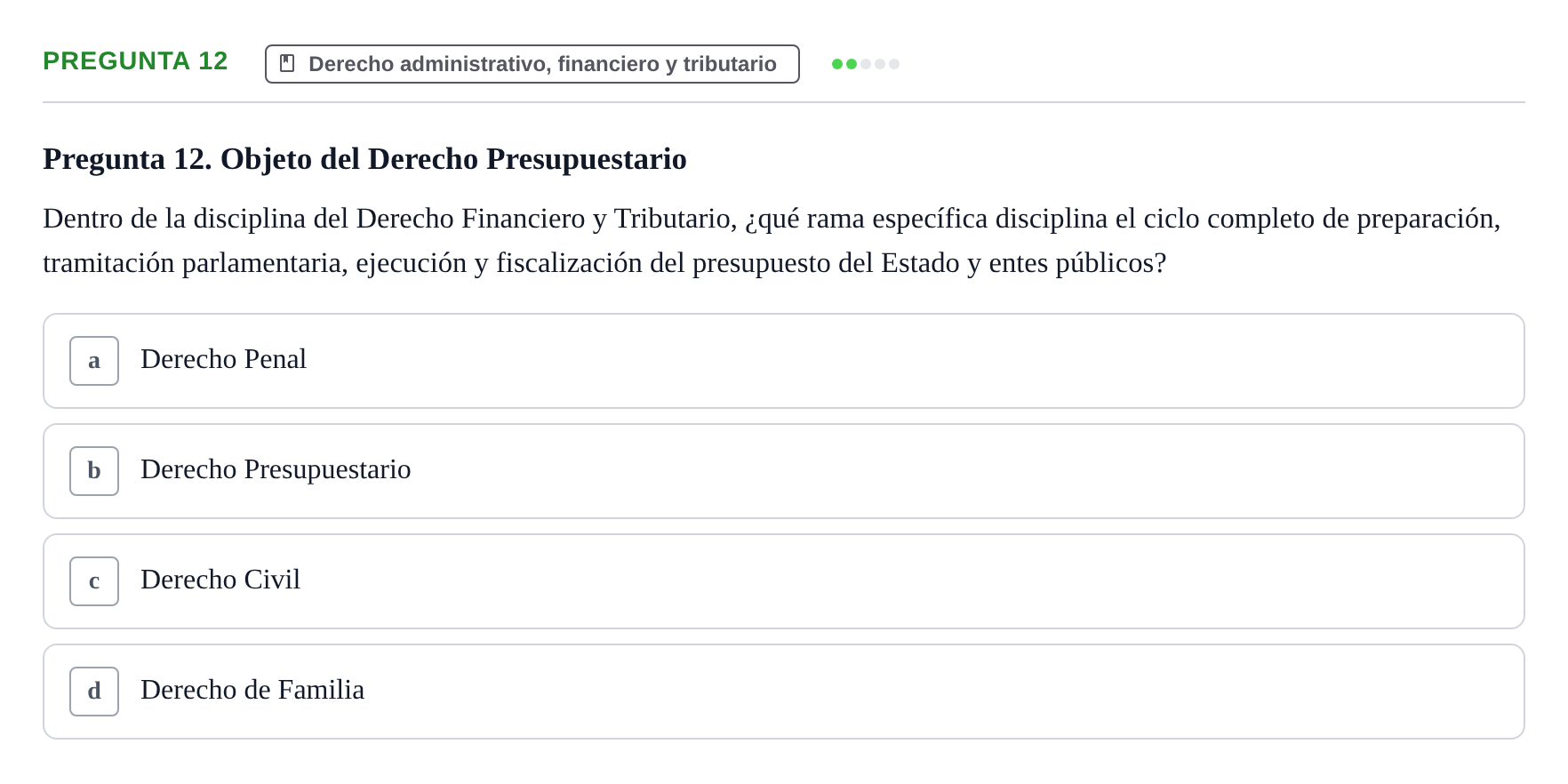Enunciado: Pregunta 12