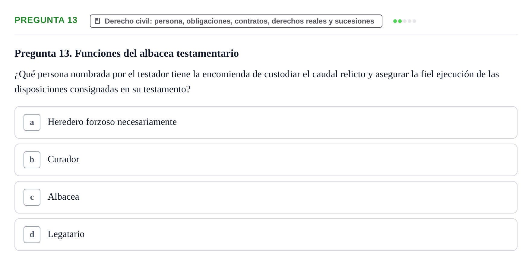 Enunciado: Pregunta 13