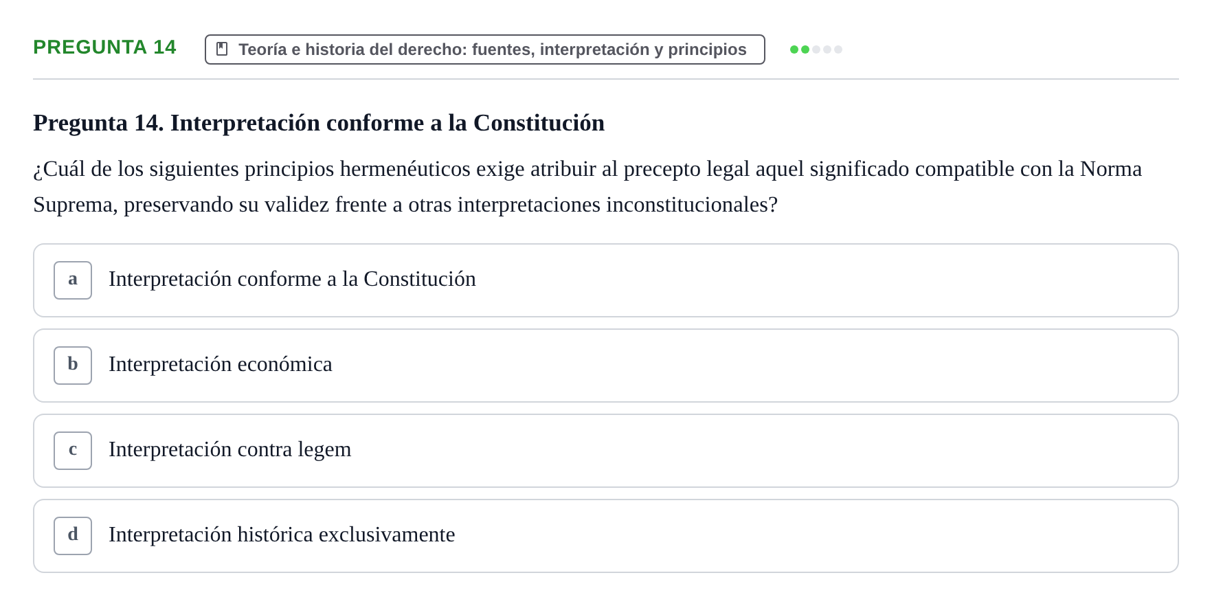 Enunciado: Pregunta 14