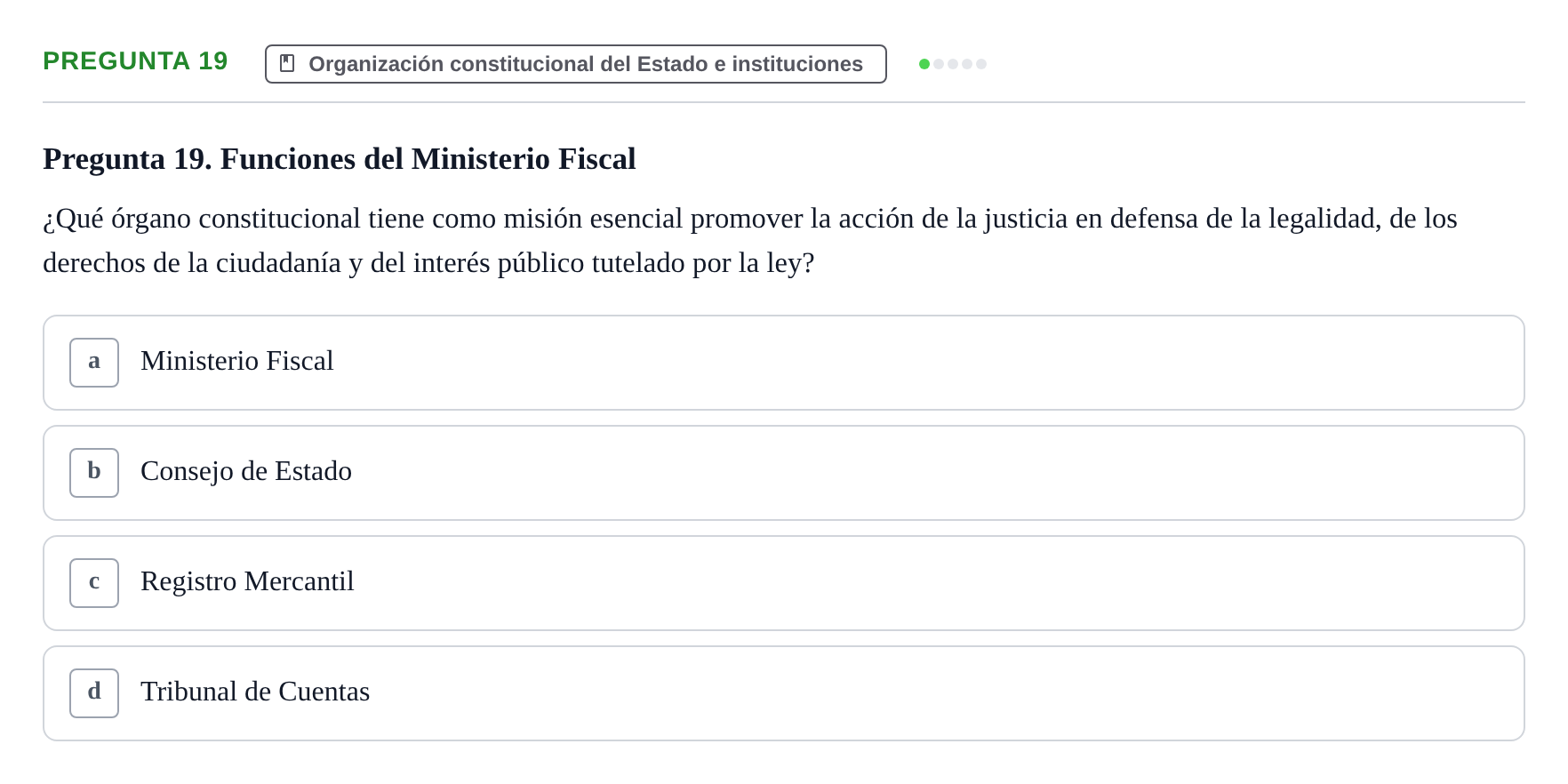Enunciado: Pregunta 19