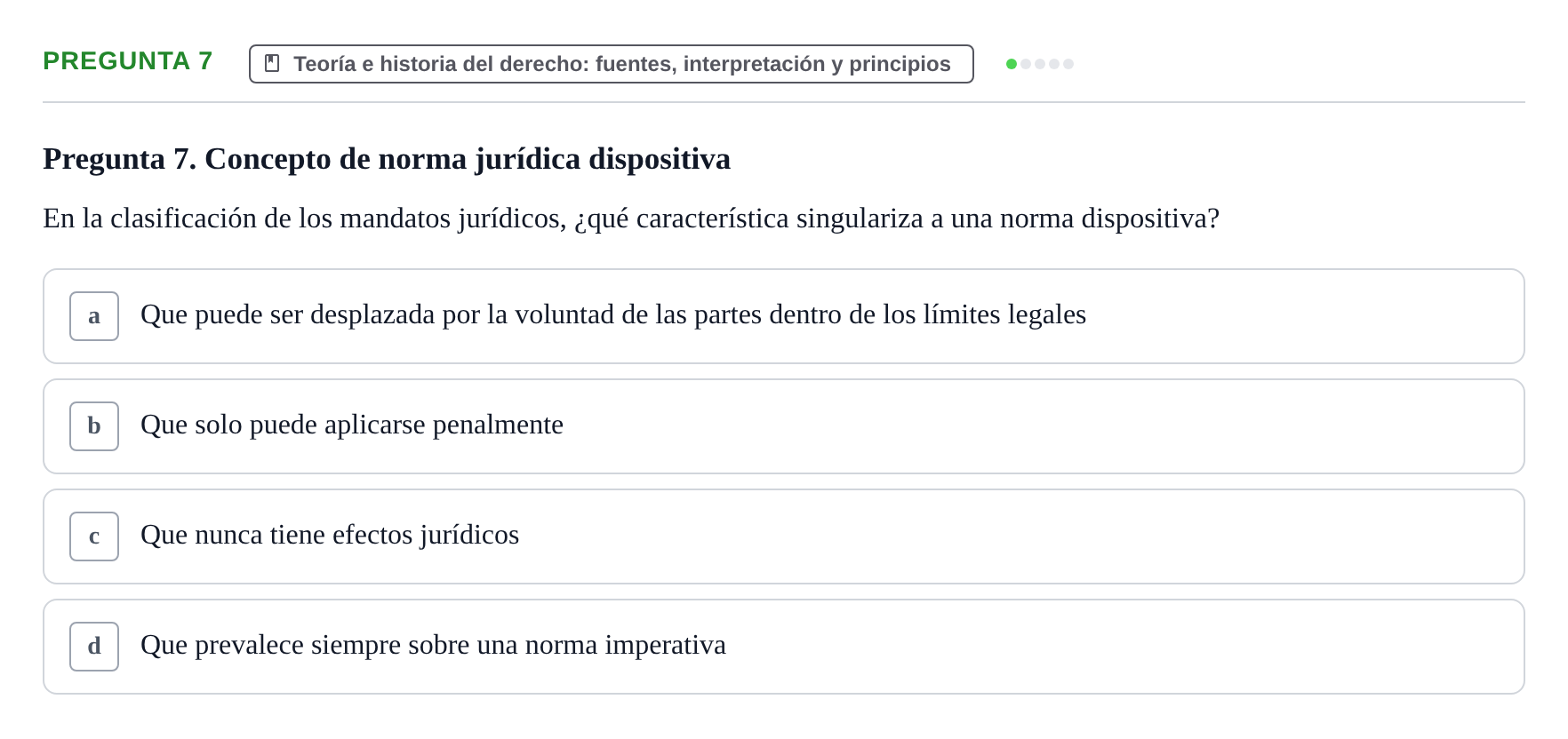 Enunciado: Pregunta 7