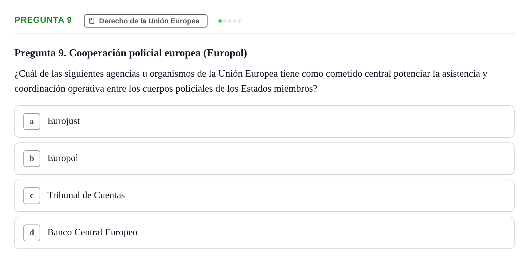 Enunciado: Pregunta 9