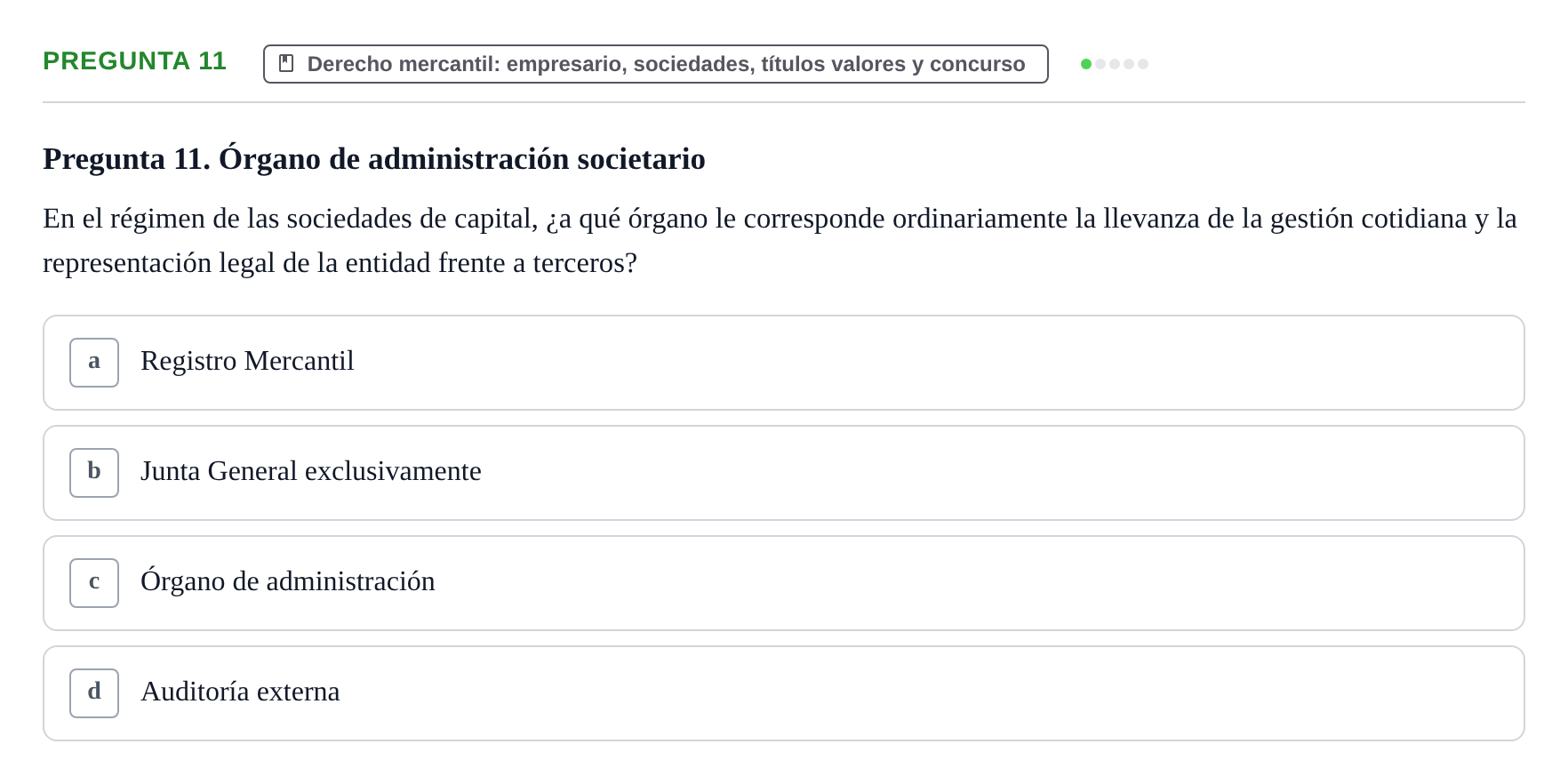 Enunciado: Pregunta 11