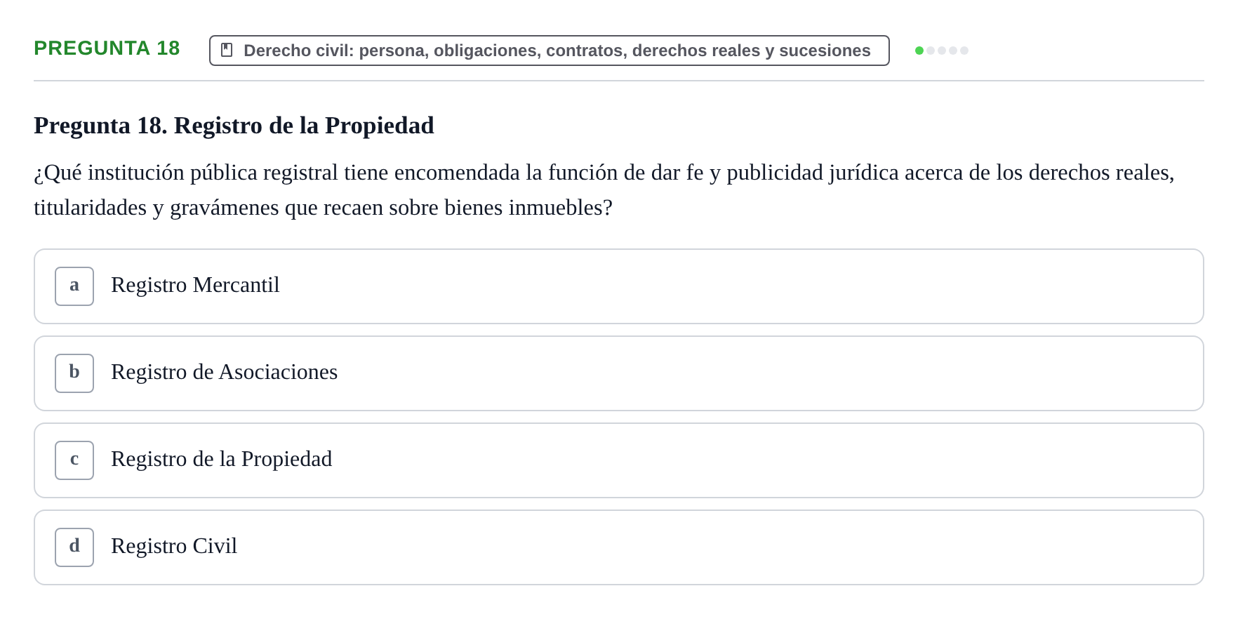 Enunciado: Pregunta 18