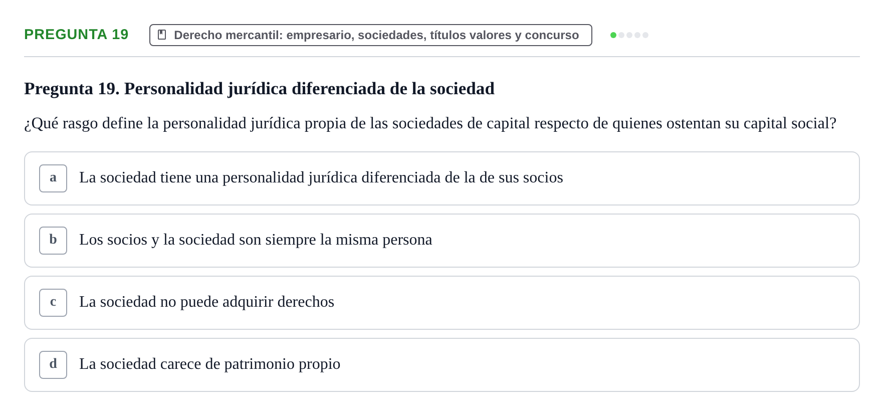 Enunciado: Pregunta 19