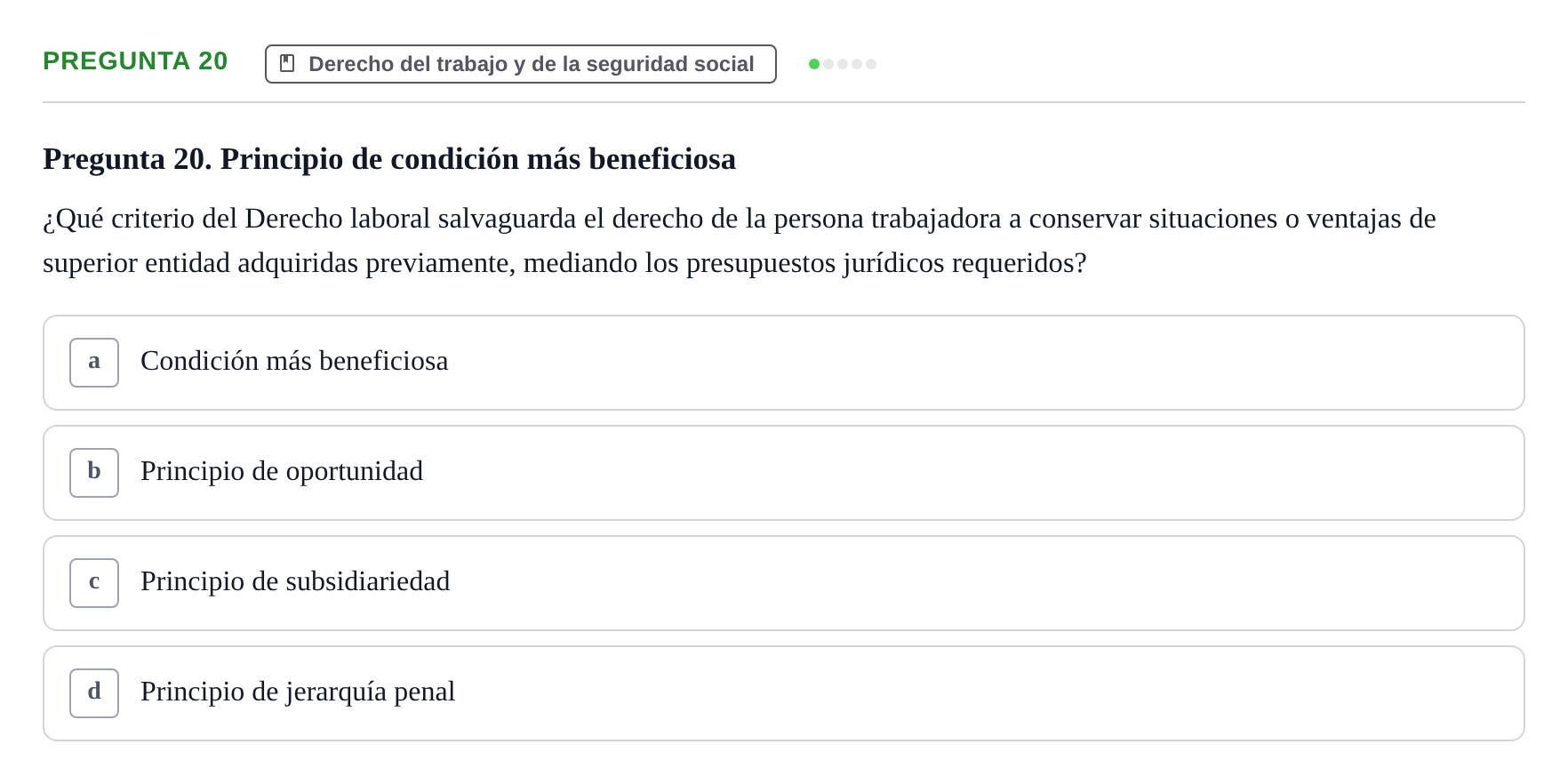 Enunciado: Pregunta 20
