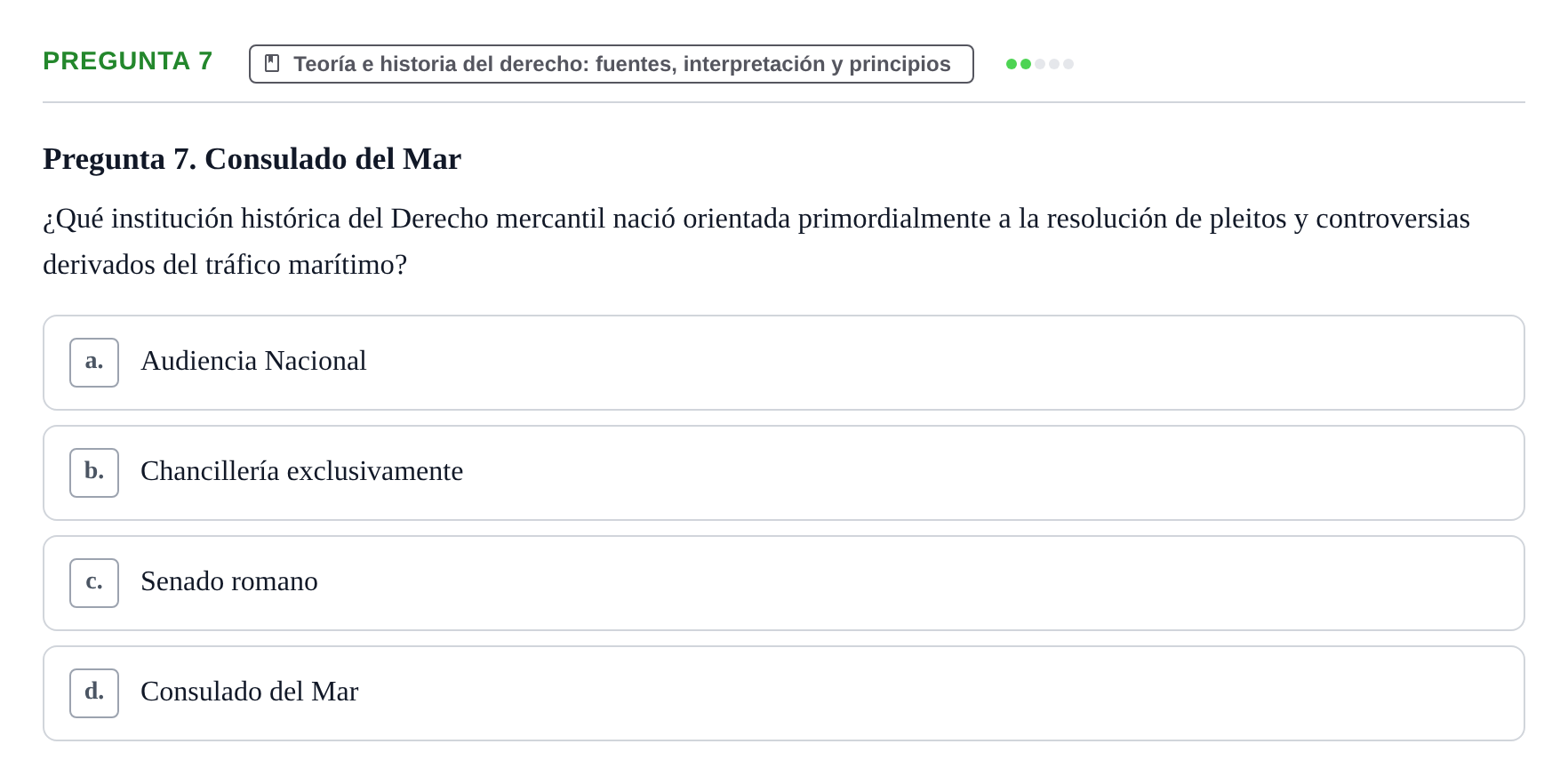 Enunciado: Pregunta 7
