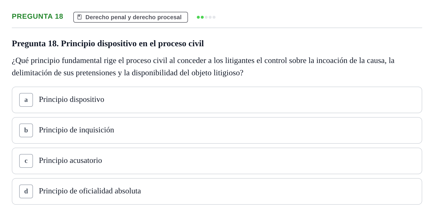 Enunciado: Pregunta 18