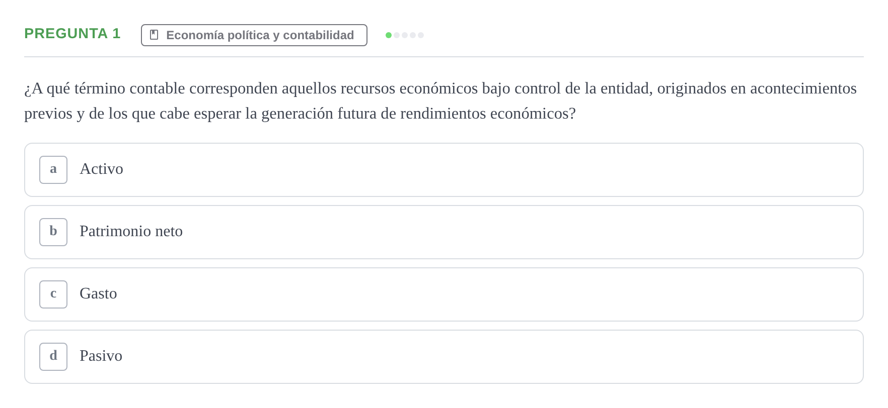 Enunciado: Pregunta 1