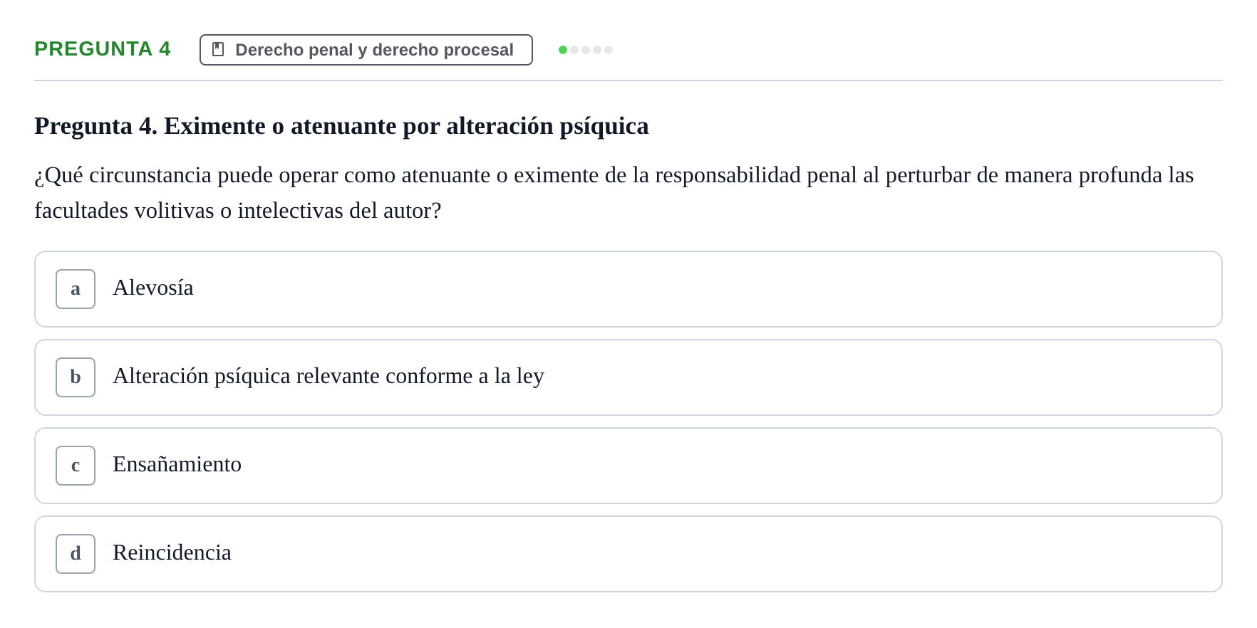 Enunciado: Pregunta 4