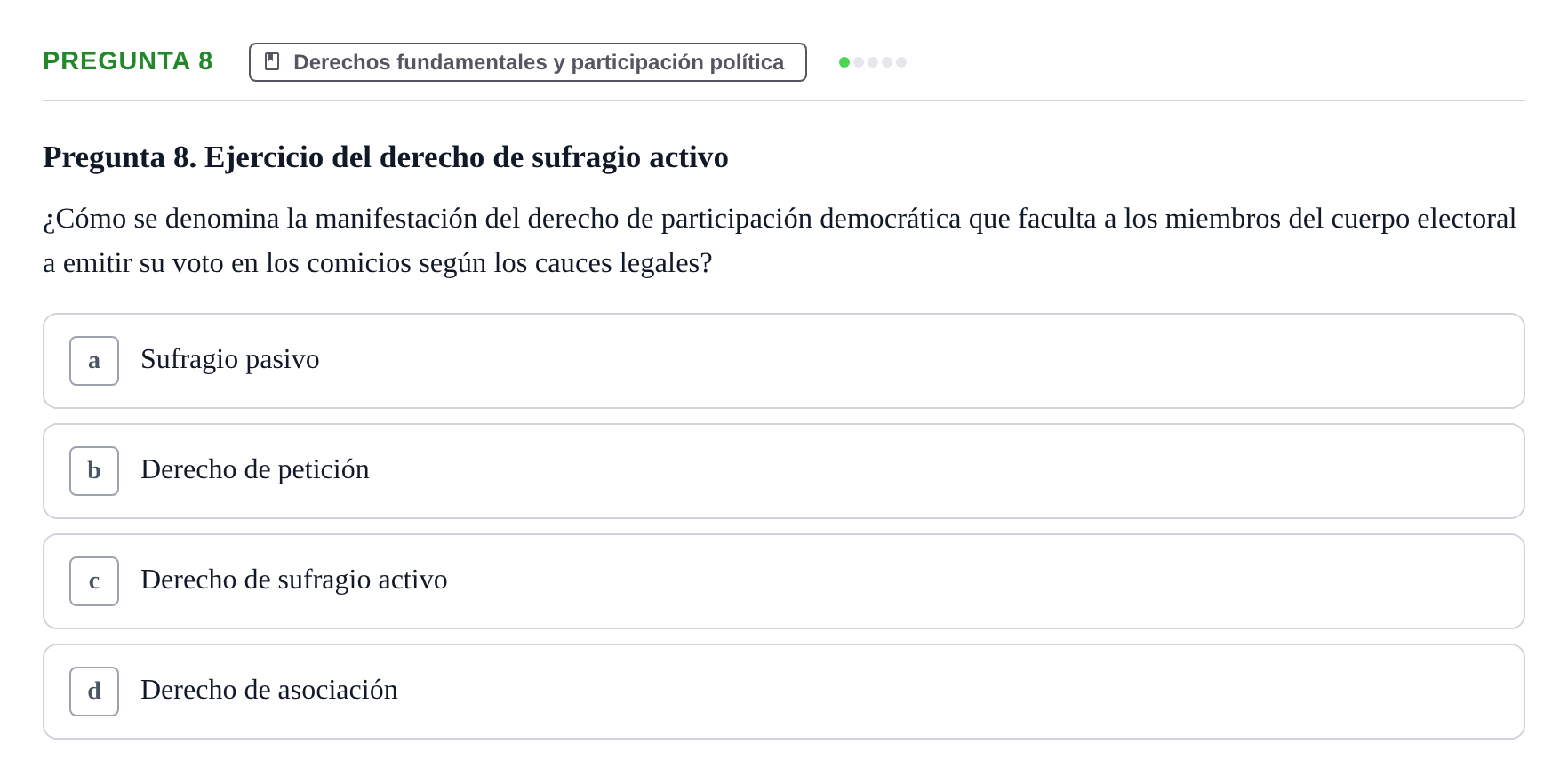 Enunciado: Pregunta 8