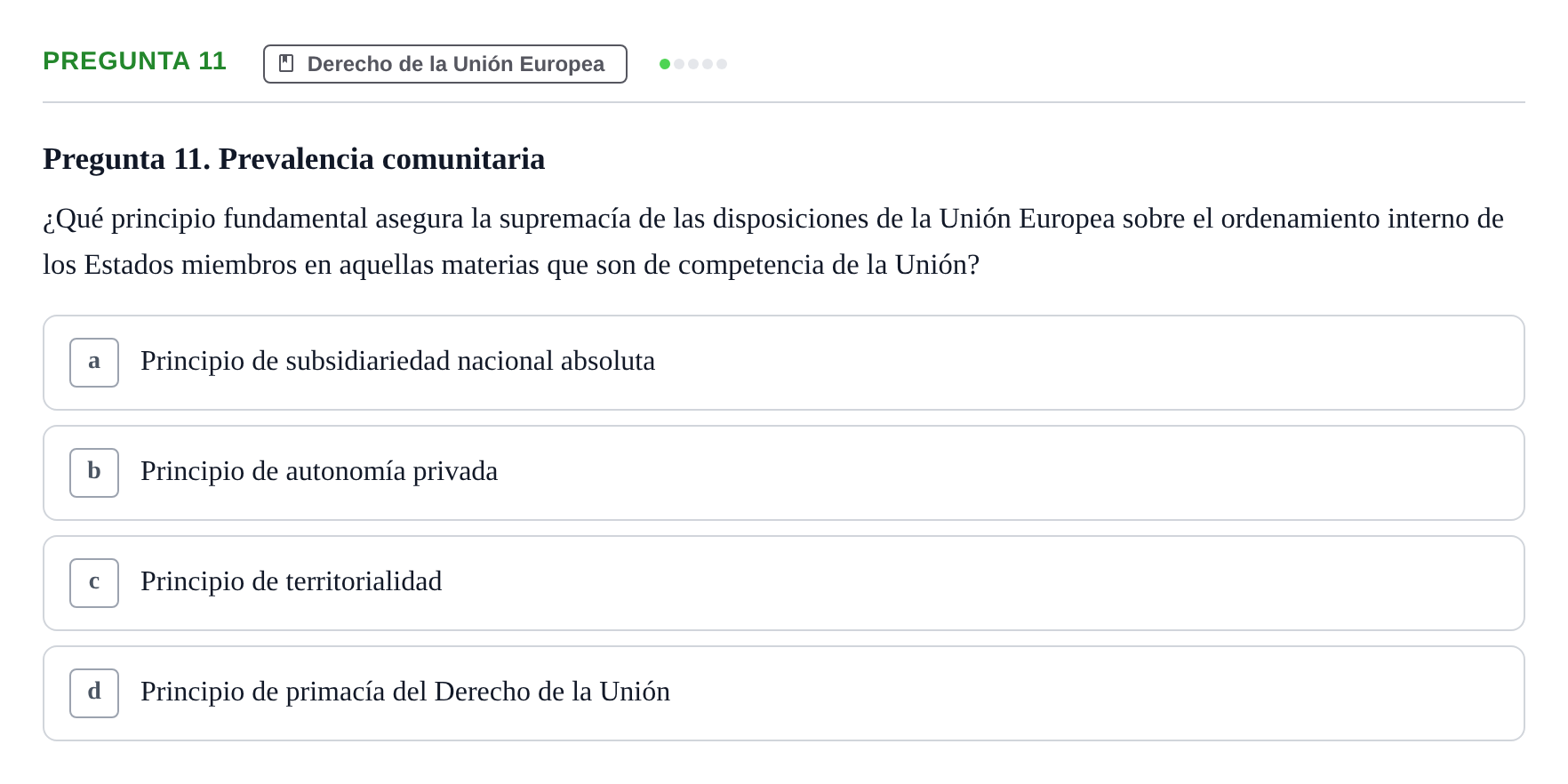 Enunciado: Pregunta 11