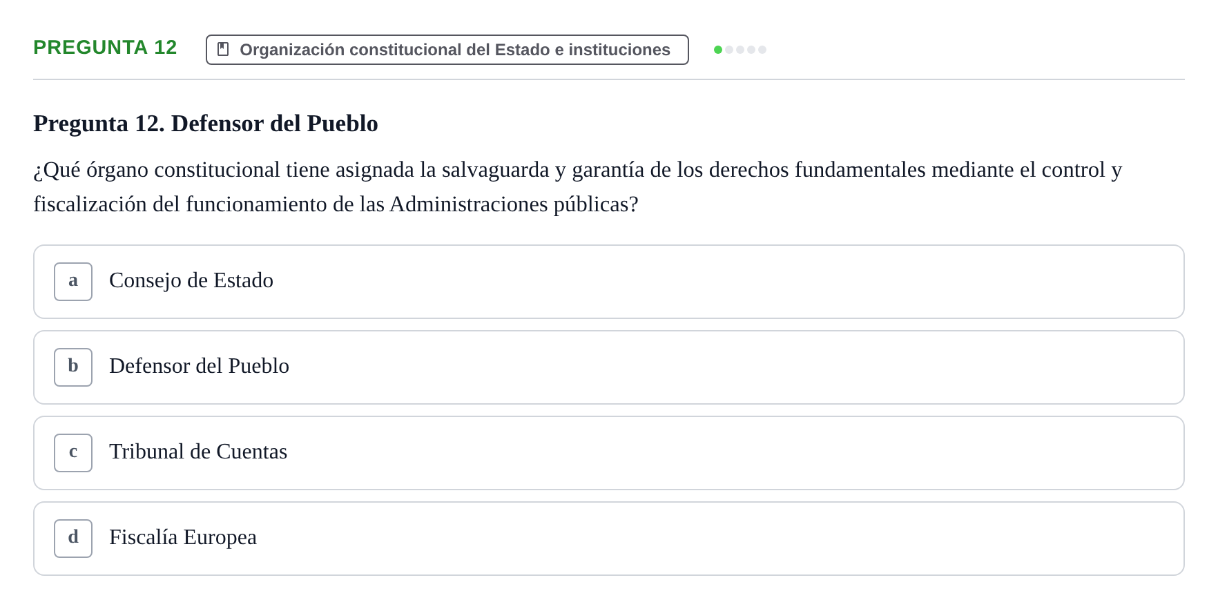 Enunciado: Pregunta 12