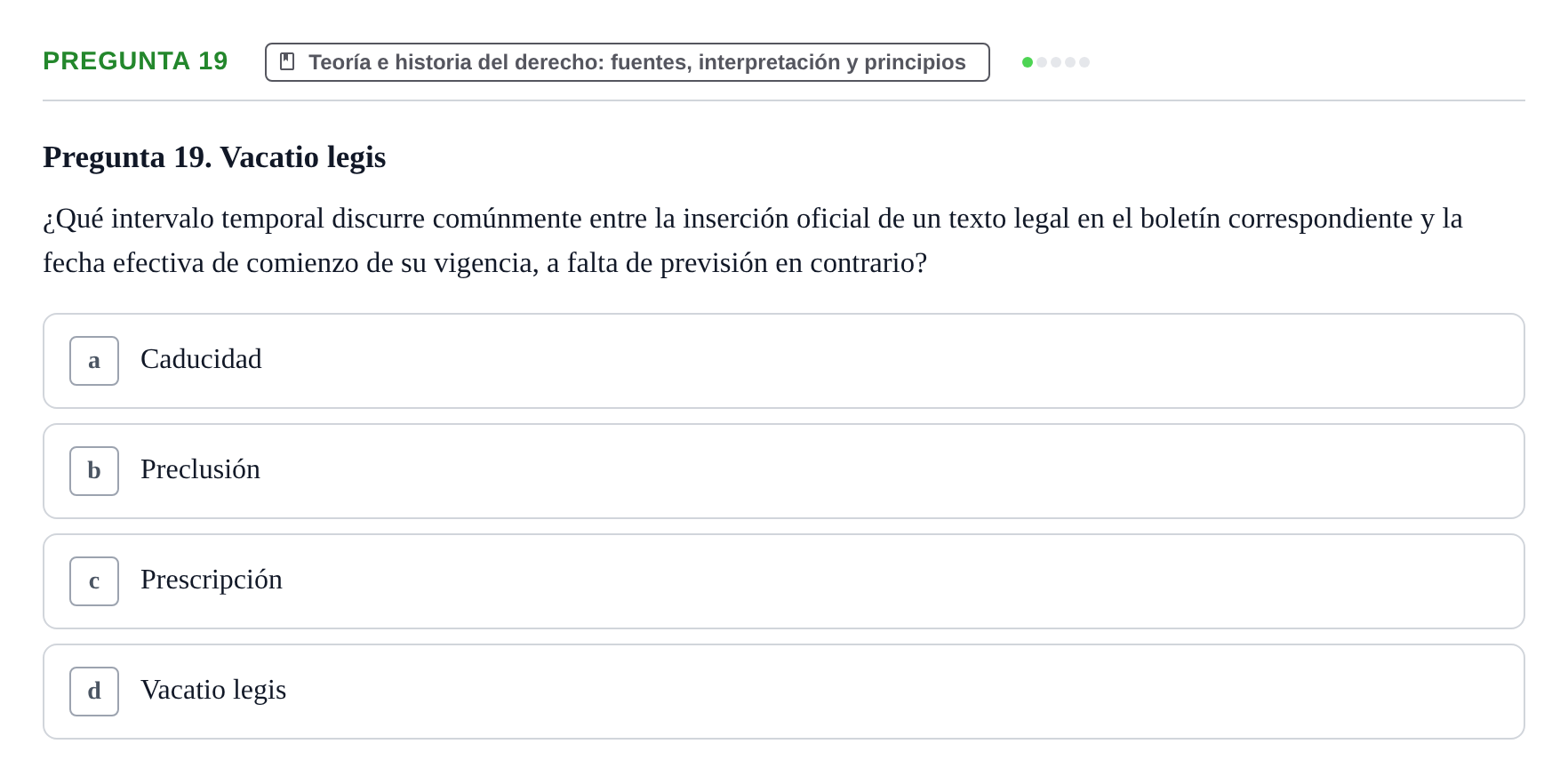 Enunciado: Pregunta 19