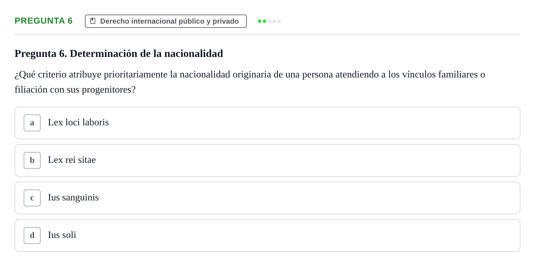 Enunciado: Pregunta 6