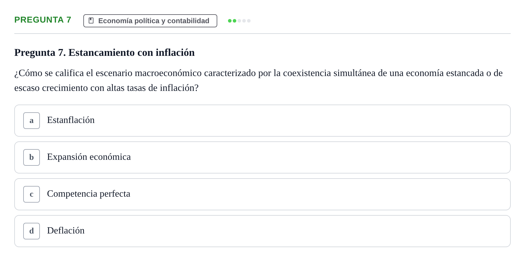 Enunciado: Pregunta 7