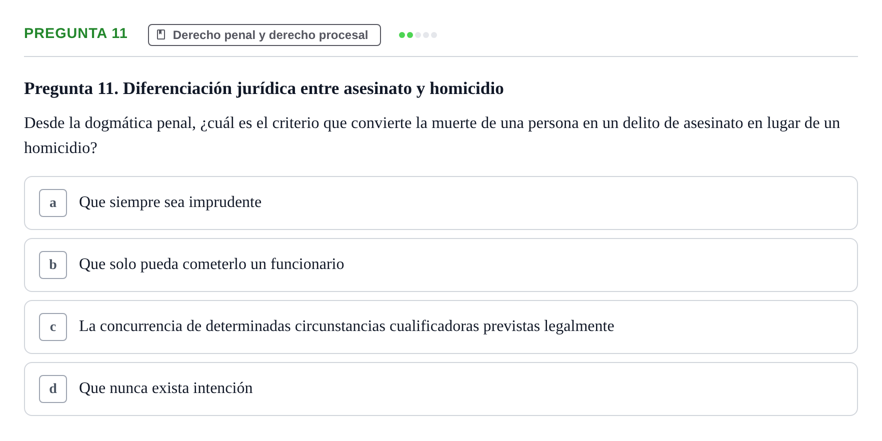 Enunciado: Pregunta 11