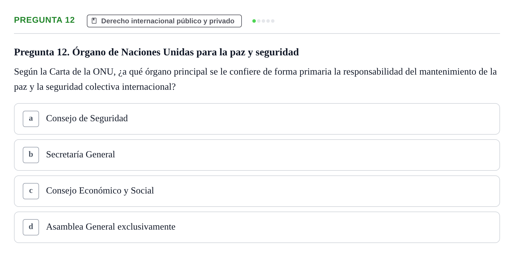 Enunciado: Pregunta 12
