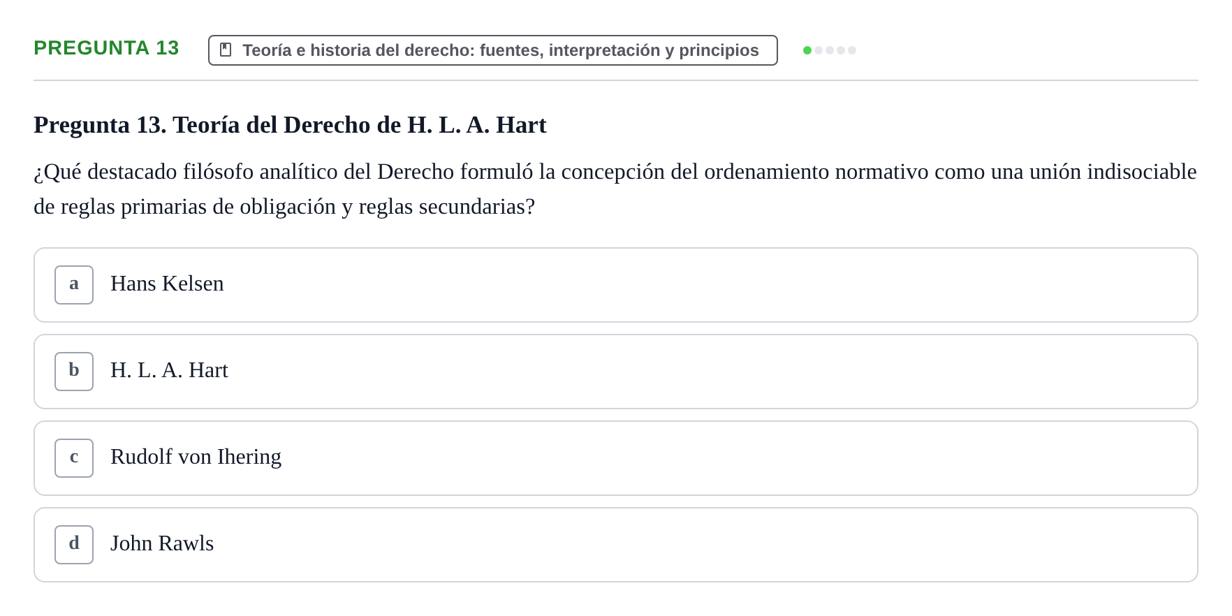 Enunciado: Pregunta 13