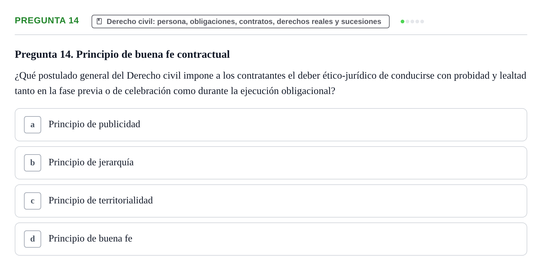 Enunciado: Pregunta 14
