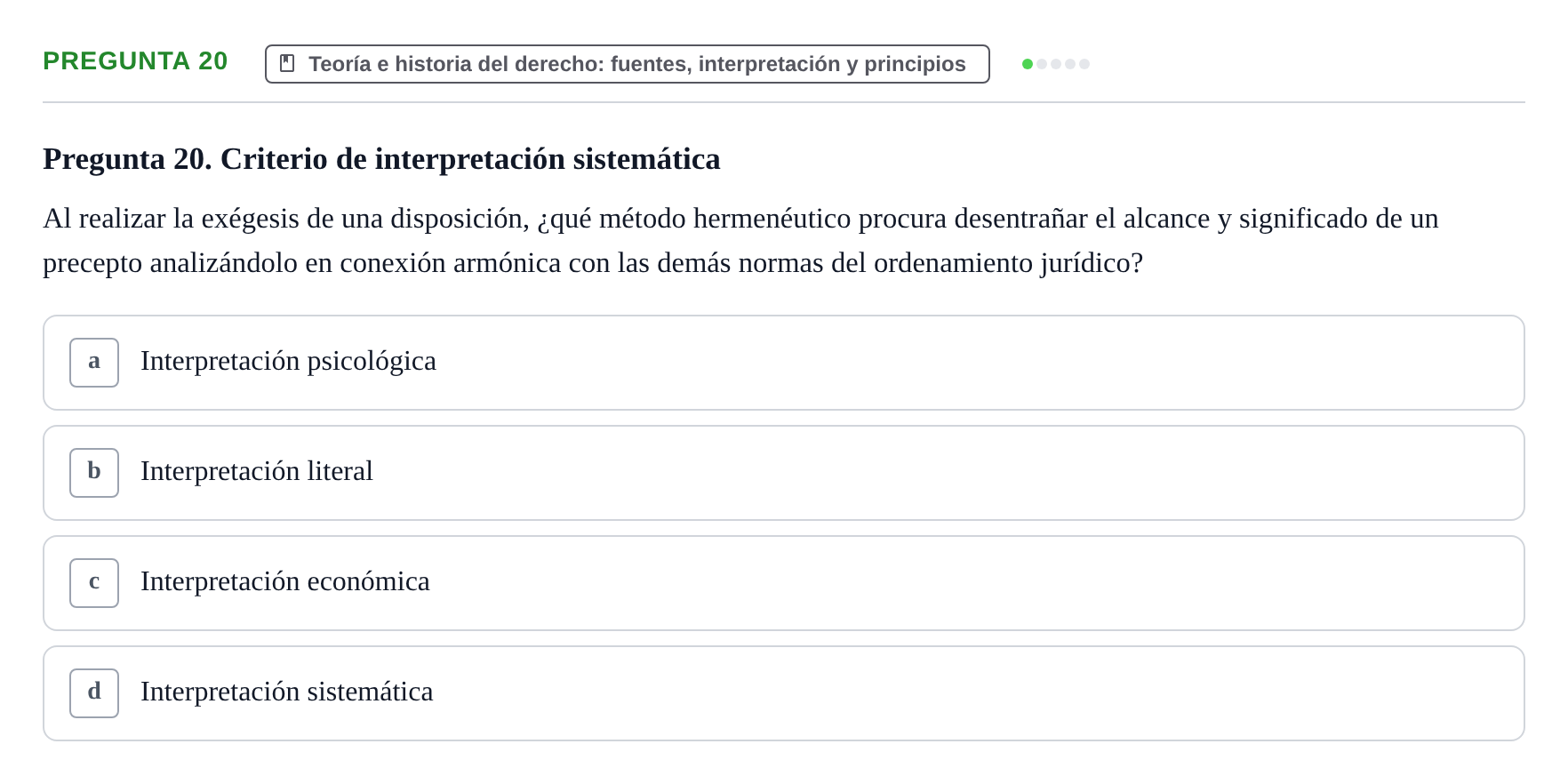 Enunciado: Pregunta 20