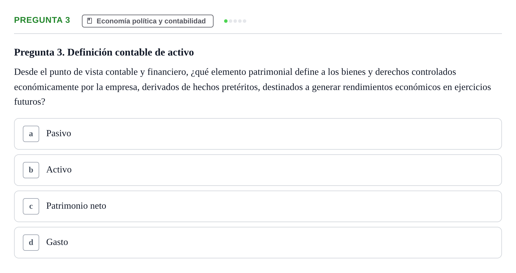 Enunciado: Pregunta 3