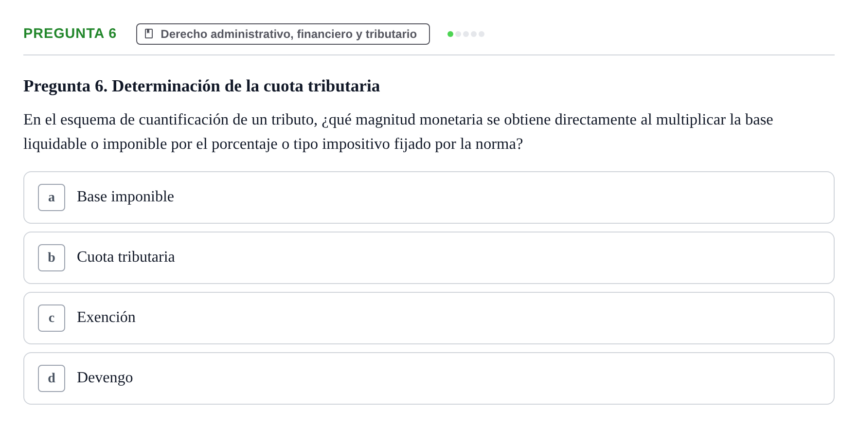 Enunciado: Pregunta 6