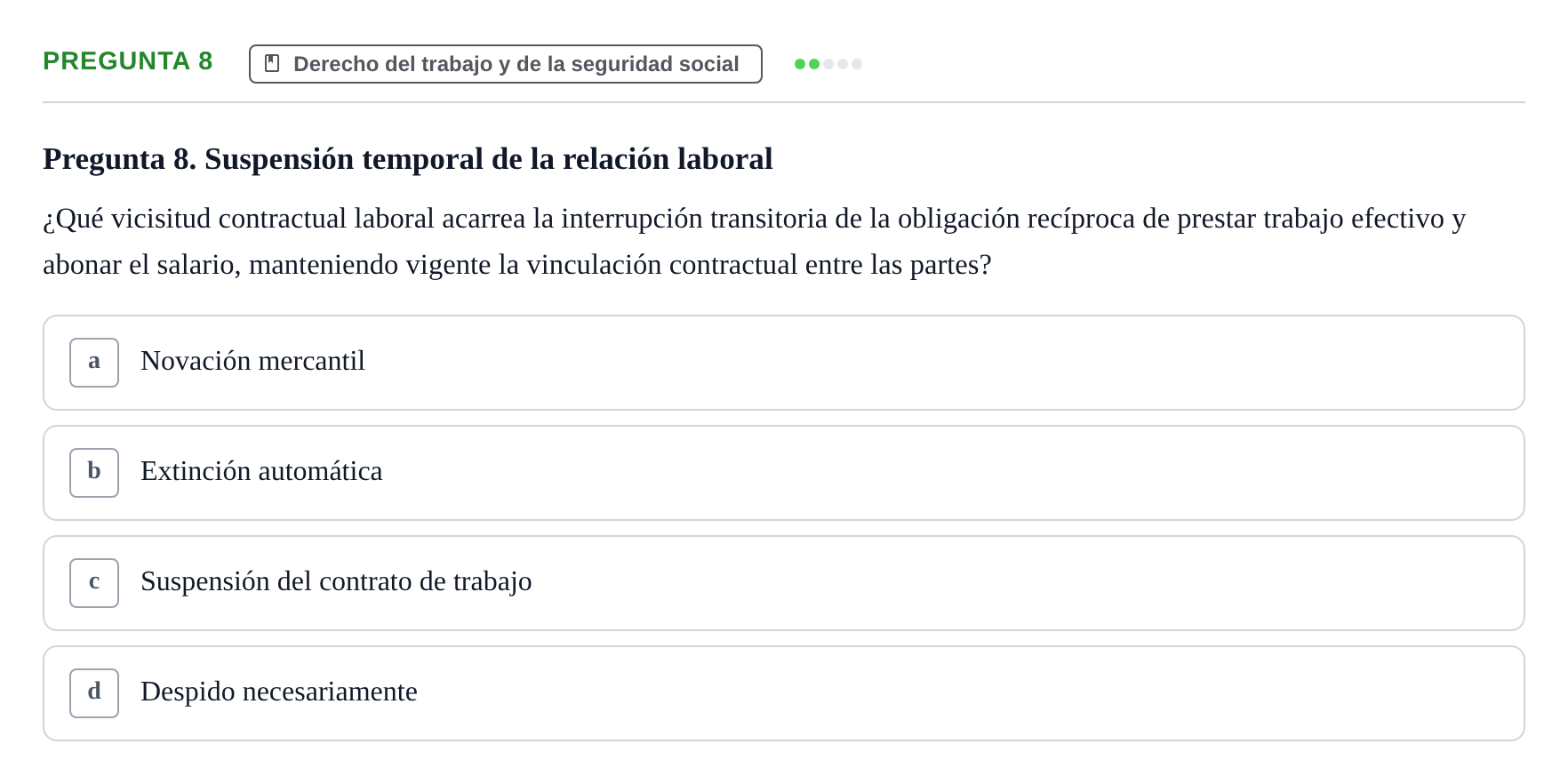 Enunciado: Pregunta 8