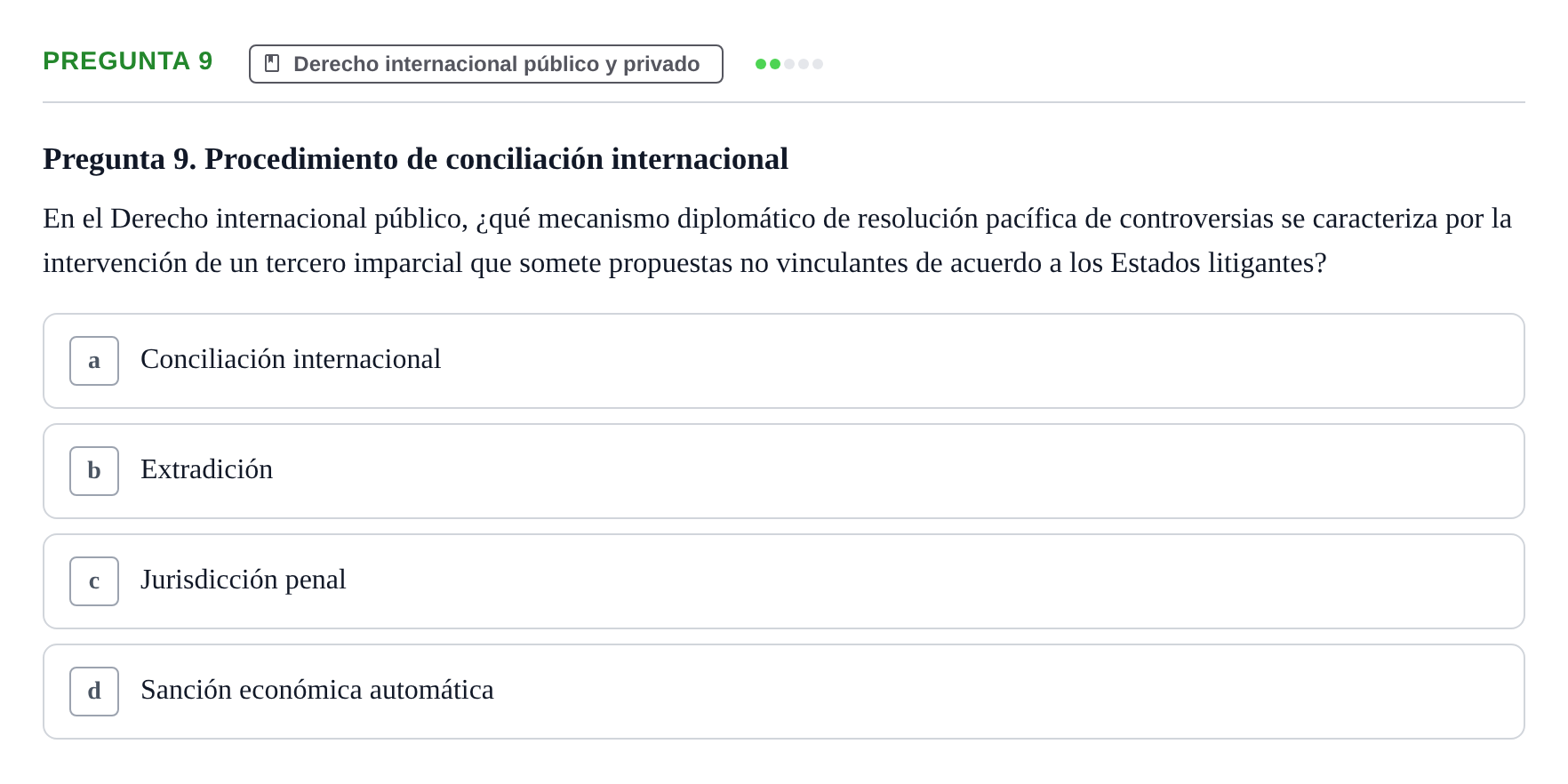 Enunciado: Pregunta 9