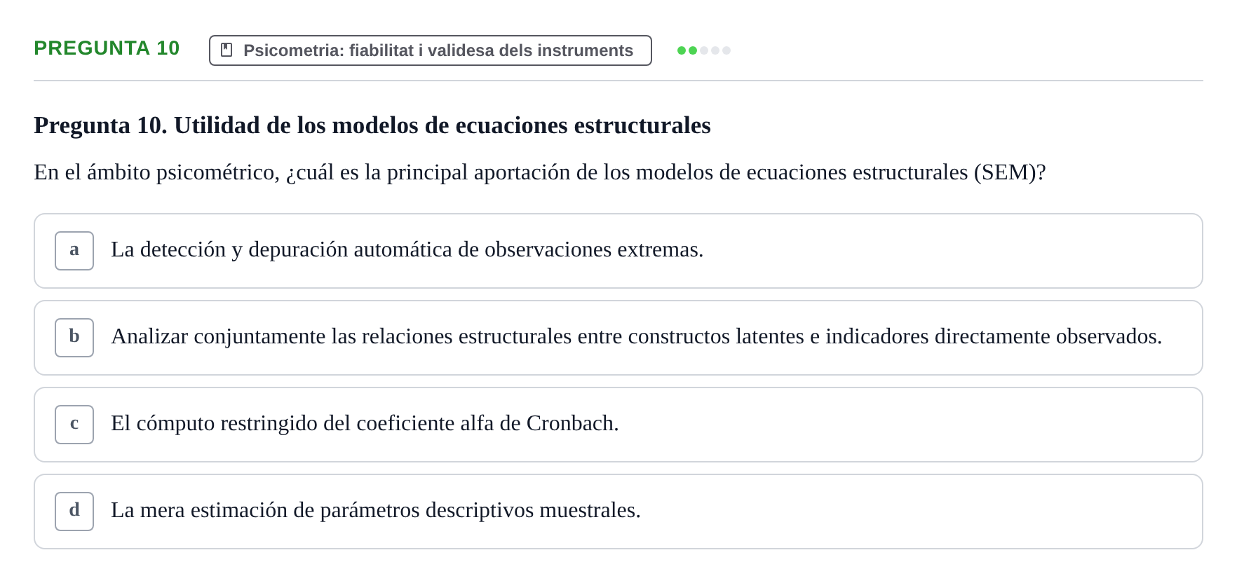 Enunciado: Pregunta 10