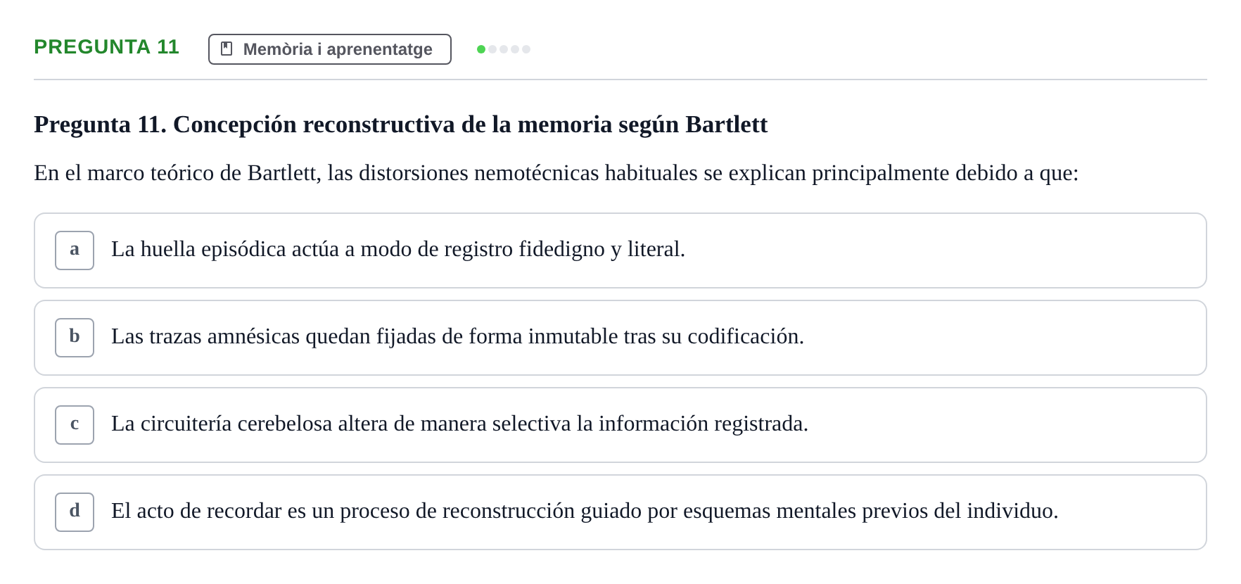 Enunciado: Pregunta 11