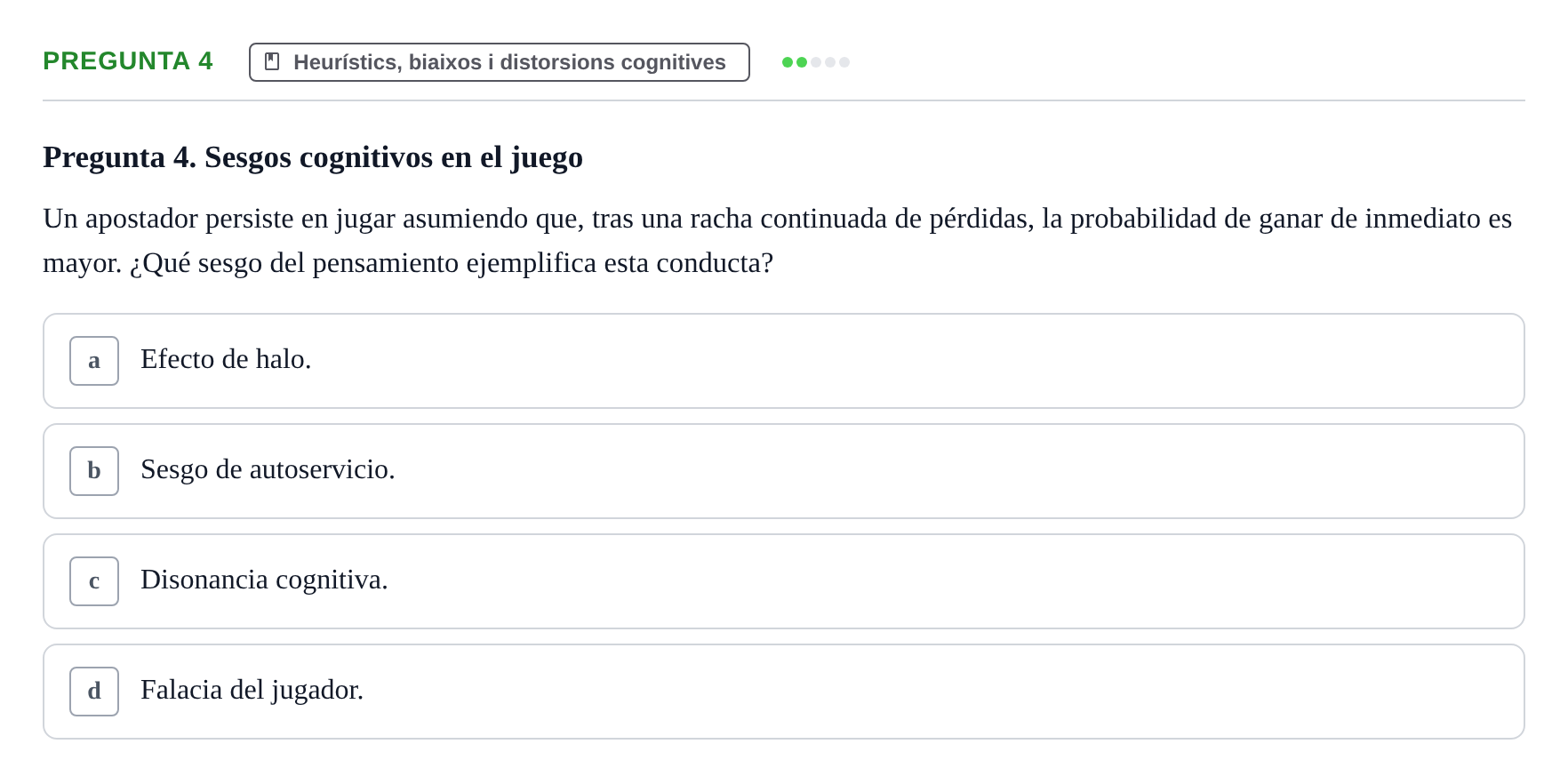 Enunciado: Pregunta 4