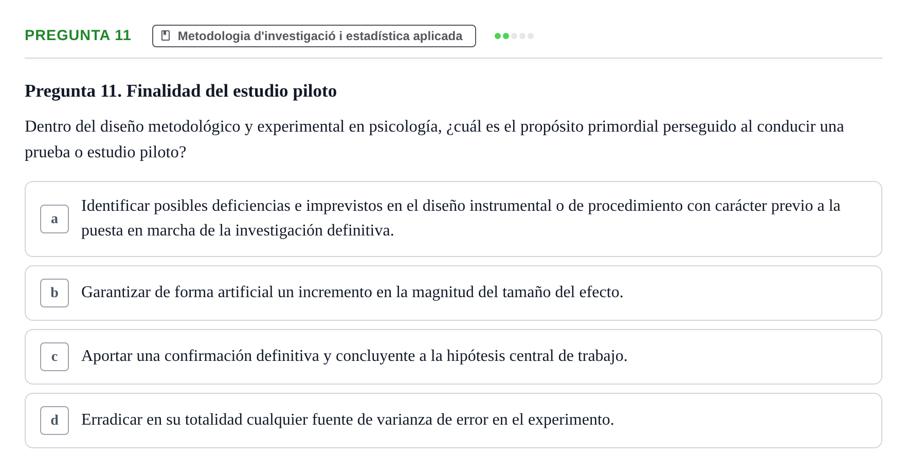Enunciado: Pregunta 11