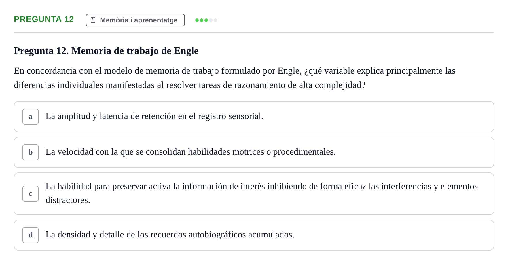 Enunciado: Pregunta 12