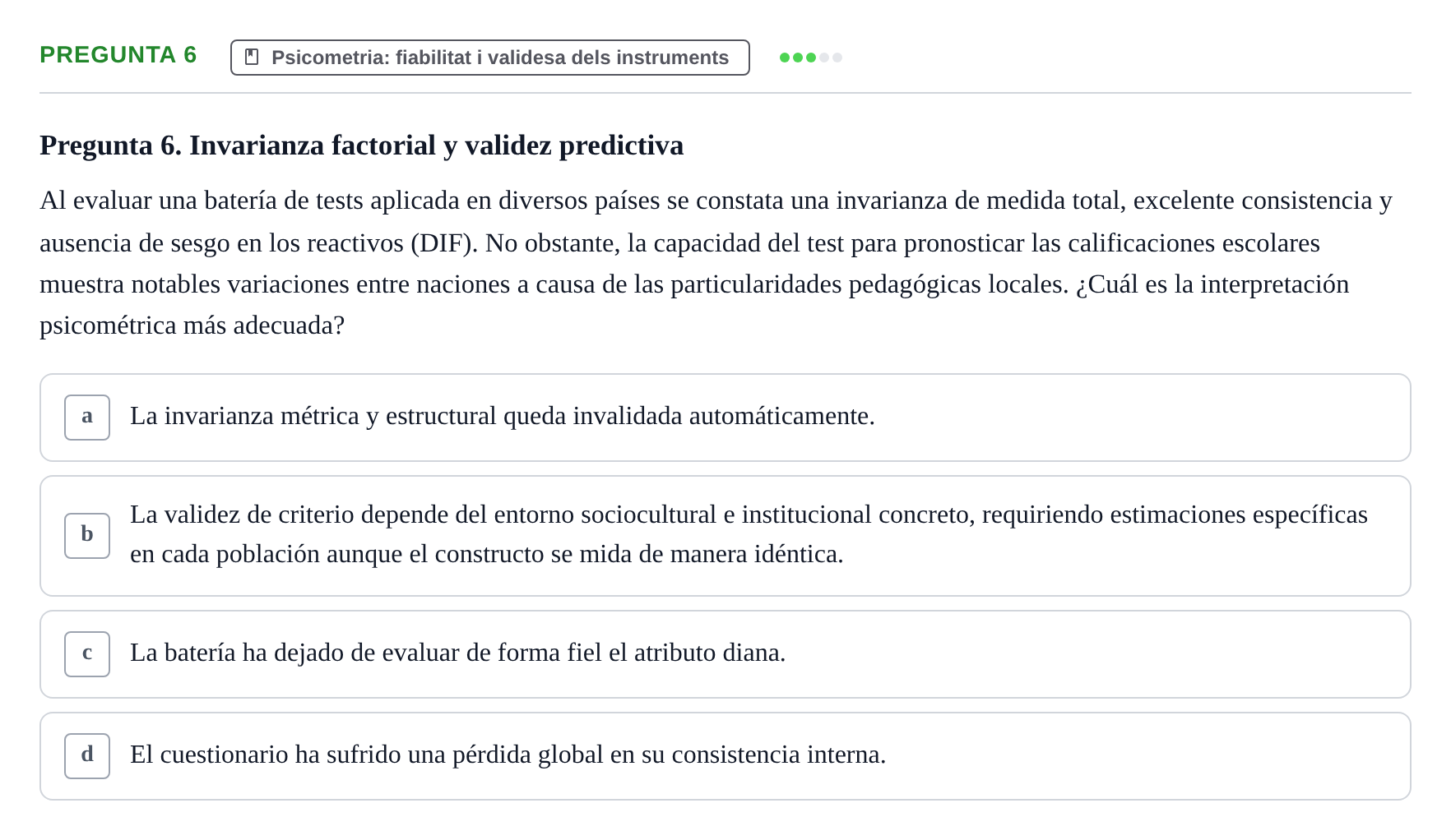Enunciado: Pregunta 6