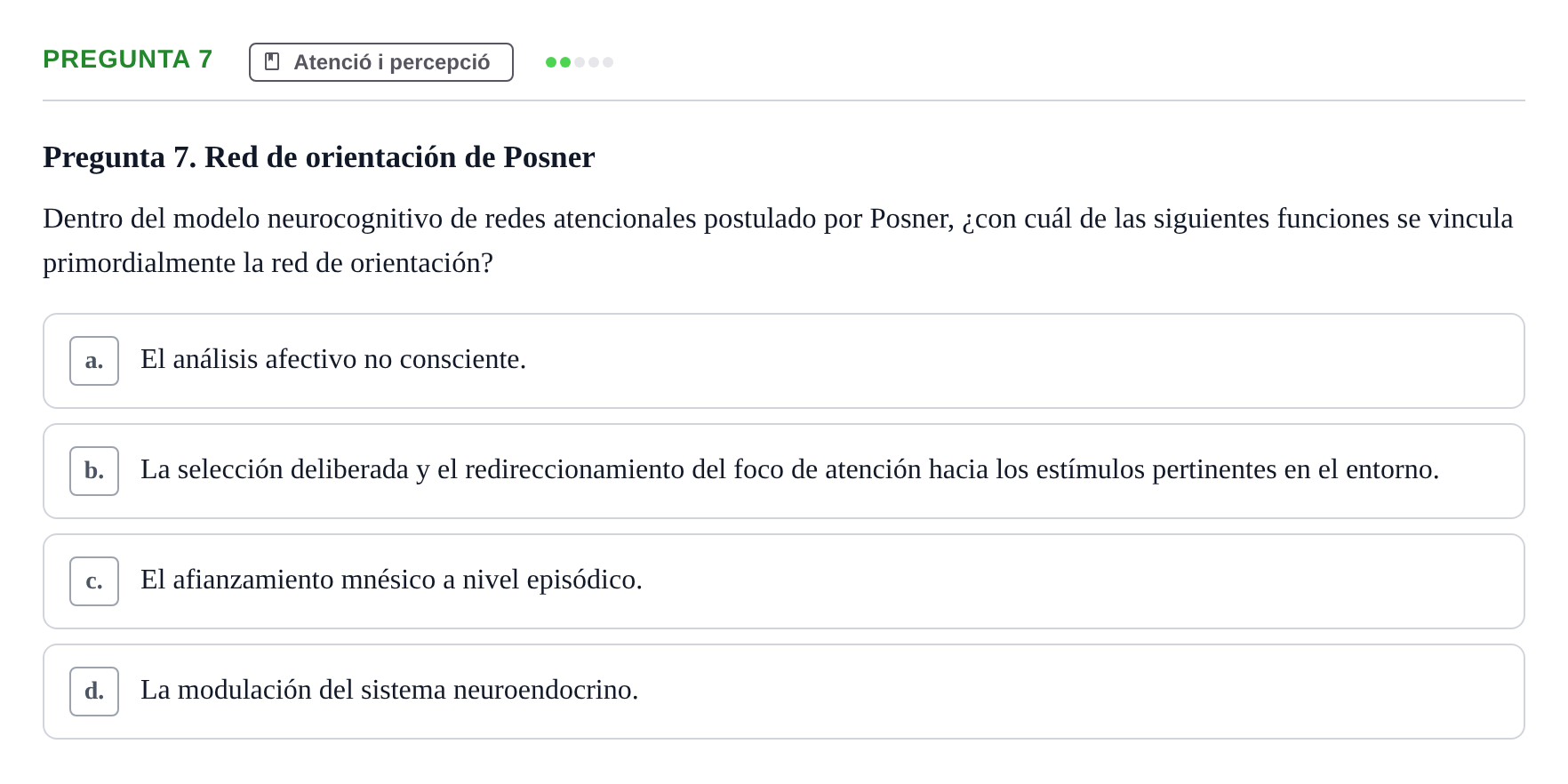 Enunciado: Pregunta 7