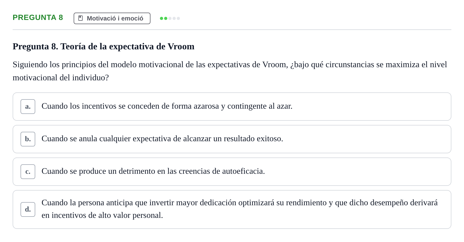 Enunciado: Pregunta 8