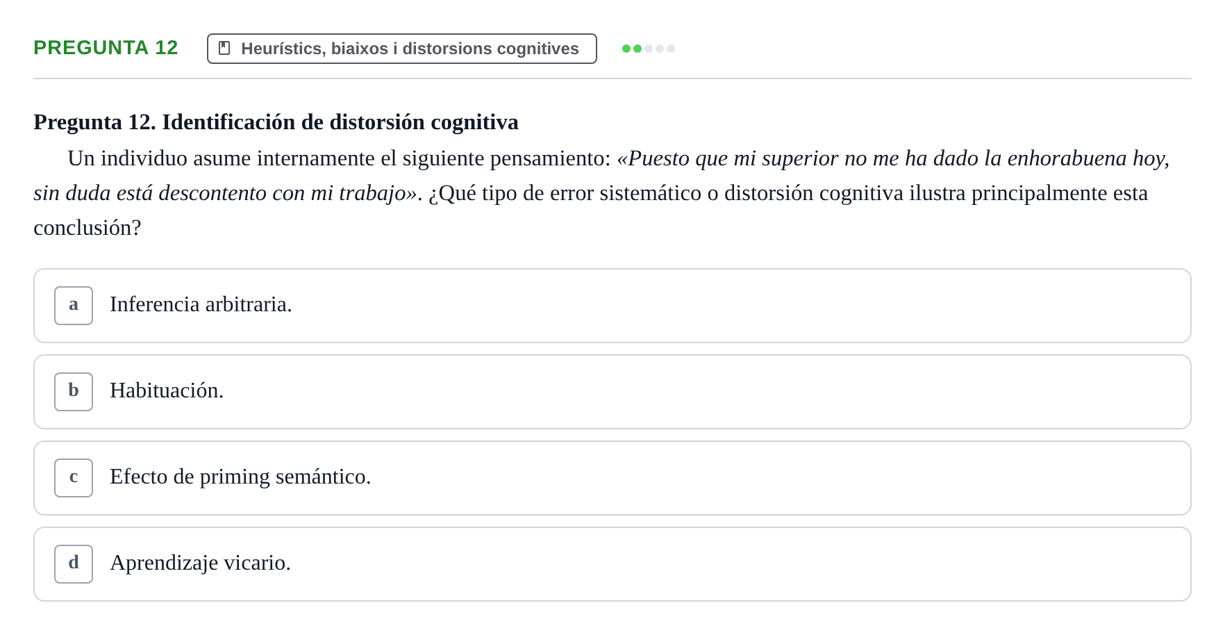 Enunciado: Pregunta 12