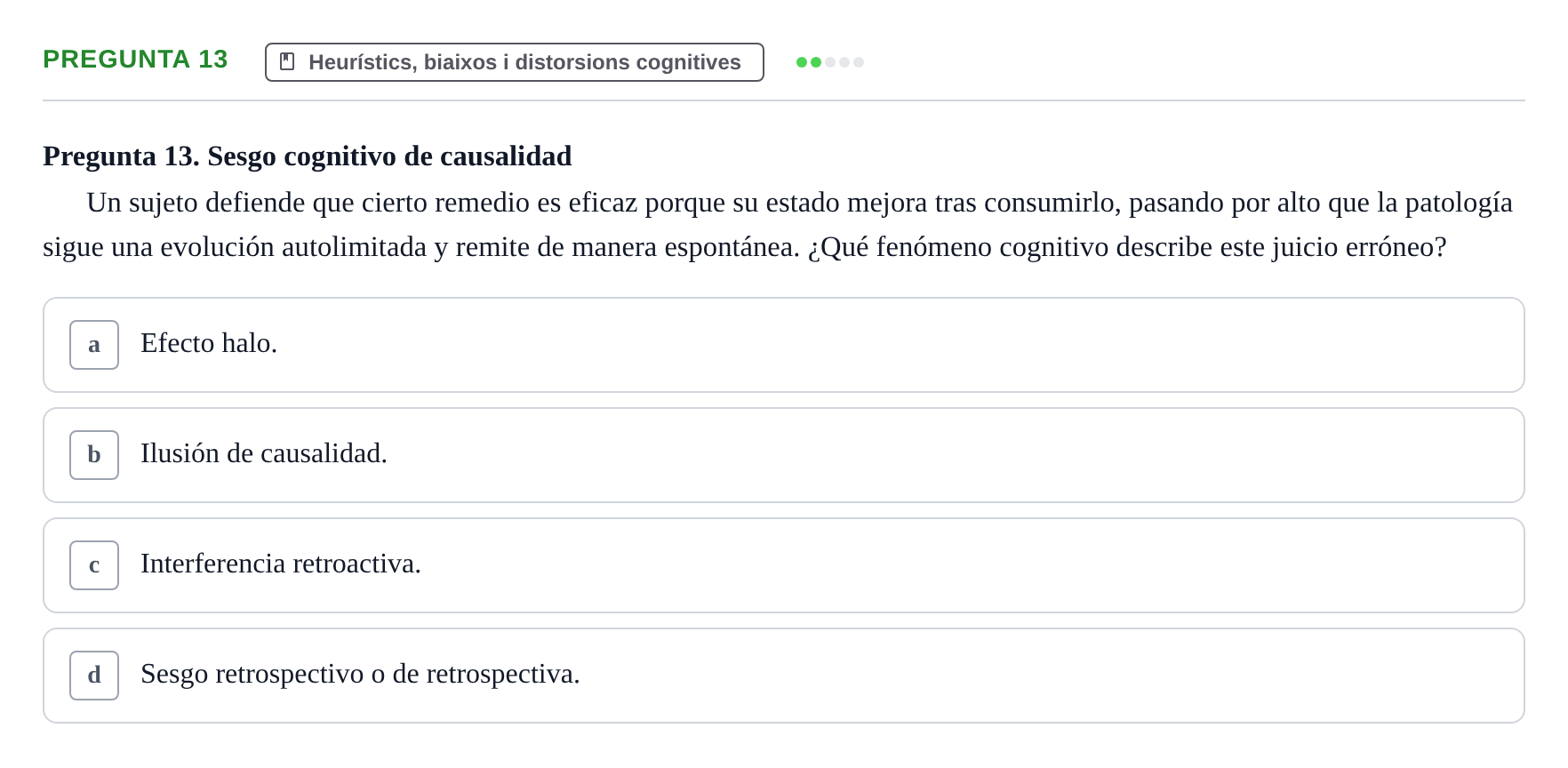 Enunciado: Pregunta 13