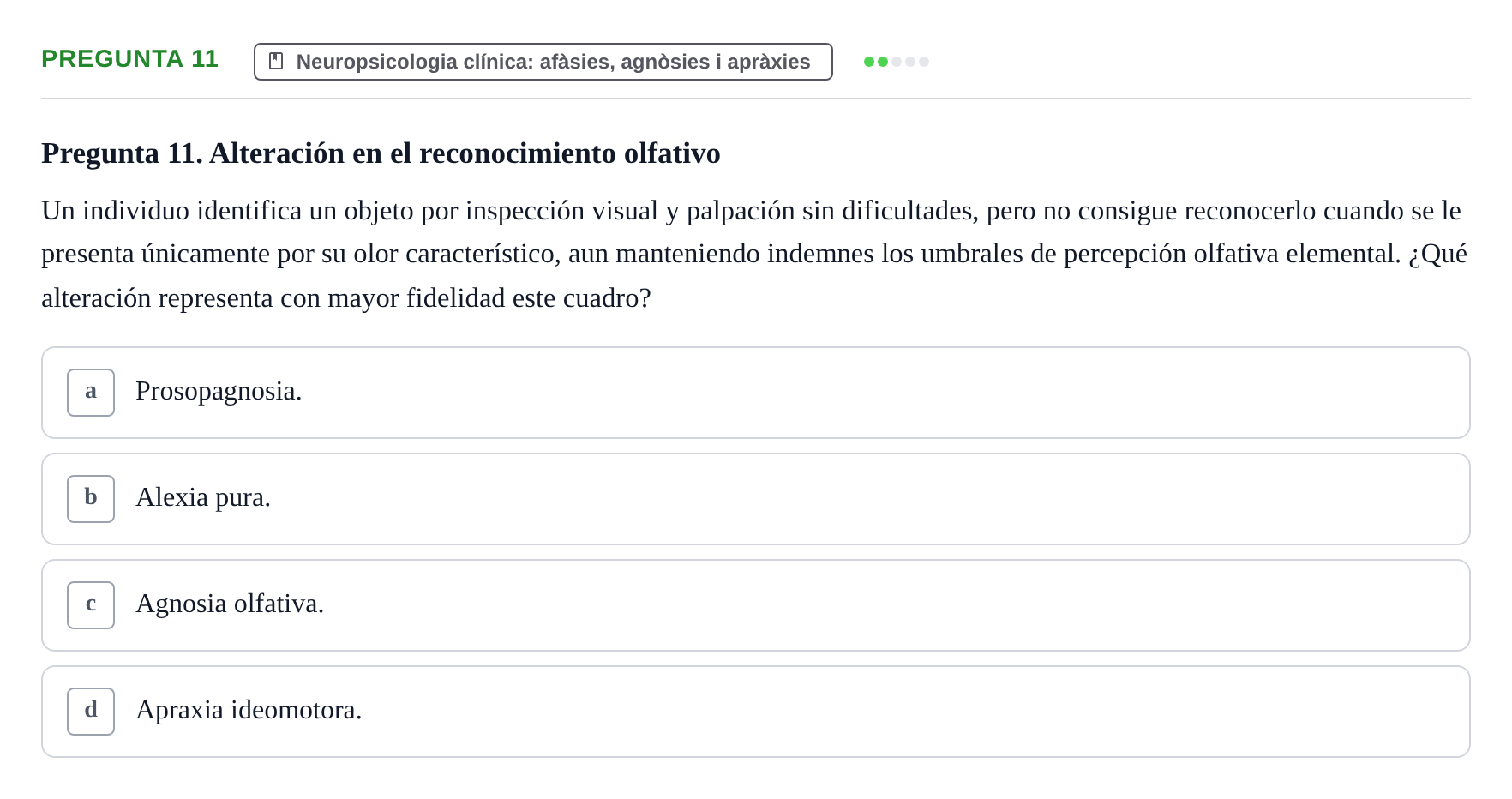 Enunciado: Pregunta 11